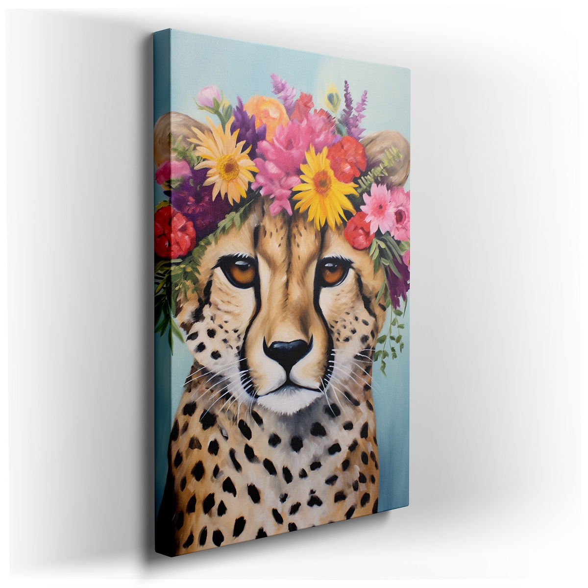 Enchanting Cheetah - Colorful Canvas Wall Art