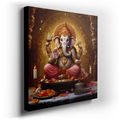 Lord Ganesh - Colorful Spiritual Canvas Wall Art