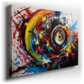 Vibrant Abstract Symphony - Large Canvas Wall Art
