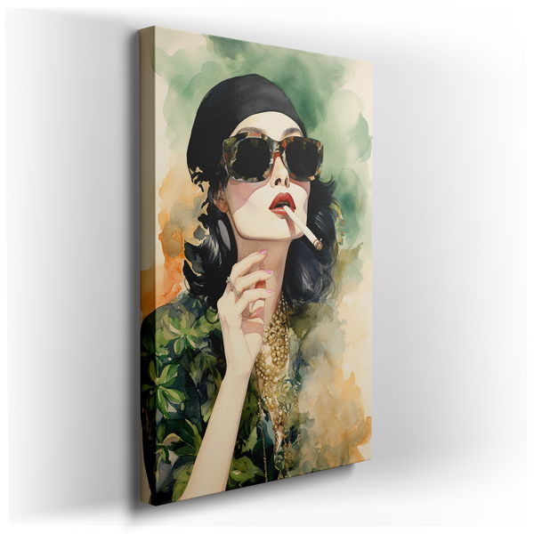 Timeless Elegance and Modern Femininity - Canvas Wall Art