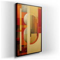 Earthy Tones in Geometric Harmony - Soothing Art - Canvas Wall Art