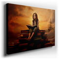 Golden Light of Knowledge - Whimsical Canvas Wall Art