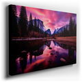 Yosemite Valley Twilight - Majestic Peaks Canvas Wall Art